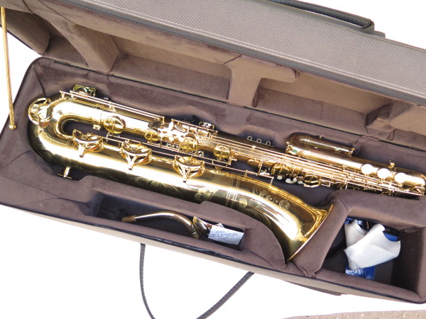 Saxophone basse Selmer Super Action 80 Serie 2 verni gravé (13)