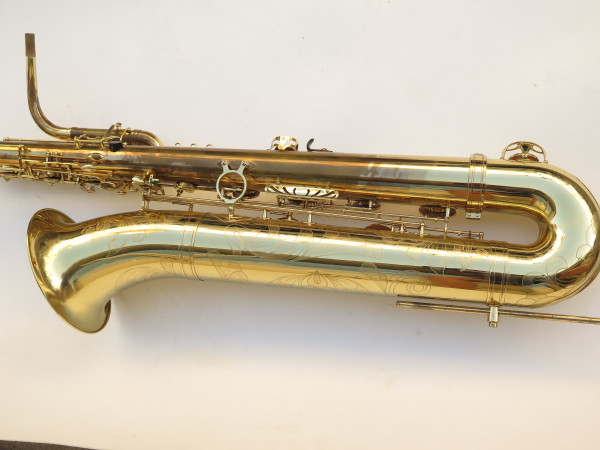 Saxophone basse Selmer Super Action 80 Serie 2 verni gravé (6)