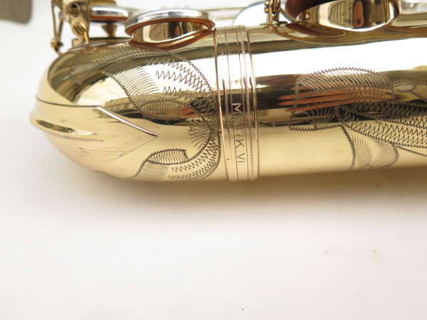 Saxophone ténor Selmer Mark 6 verni gravé clétage argenté (5)