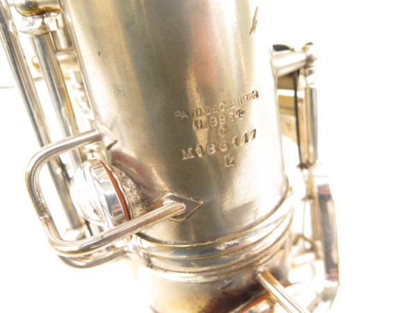 Saxophone ténor en Ut Conn New wonder 2 argenté gravé plaqué or (10)