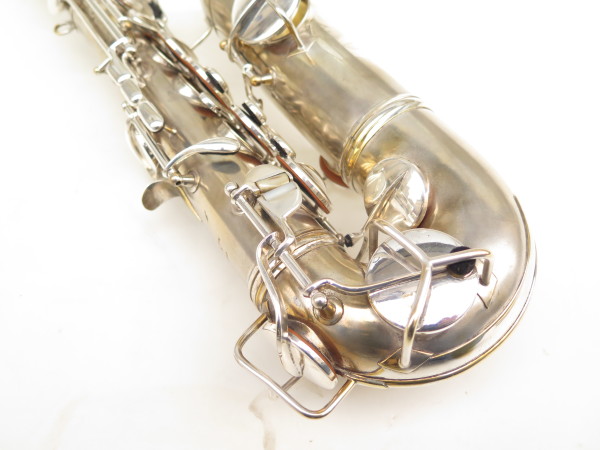 Saxophone ténor en Ut Conn New wonder 2 argenté gravé plaqué or (15)