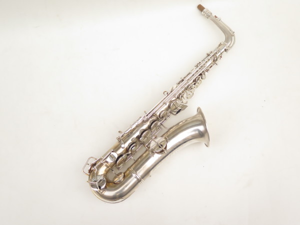 Saxophone ténor en Ut Conn New wonder 2 argenté gravé plaqué or (3)