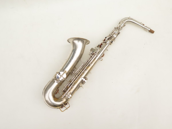 Saxophone ténor en Ut Conn New wonder 2 argenté gravé plaqué or (4)