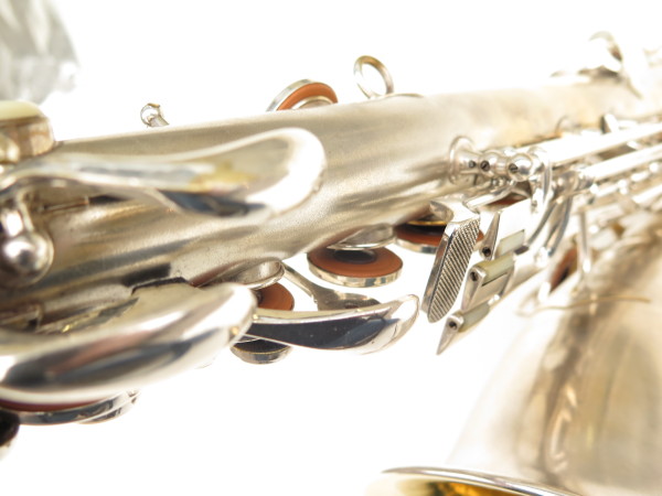 Saxophone ténor en Ut Conn New wonder 2 argenté gravé plaqué or (9)
