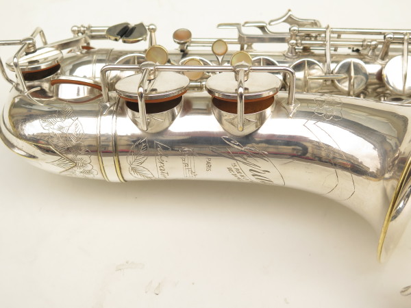 Saxophone alto Gras Prima liberator argenté gravé (2)