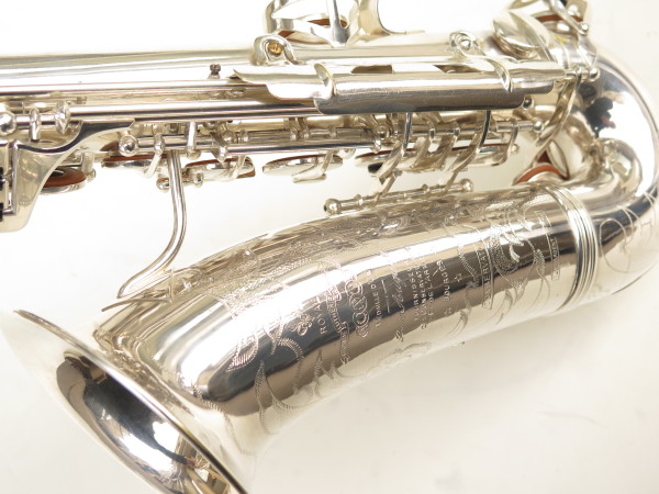 Saxophone alto Louis Augu Royal argenté gravé (20)