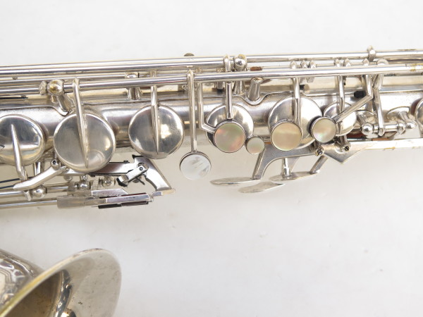 Saxophone alto Couesnon monopole argenté gravé (1)