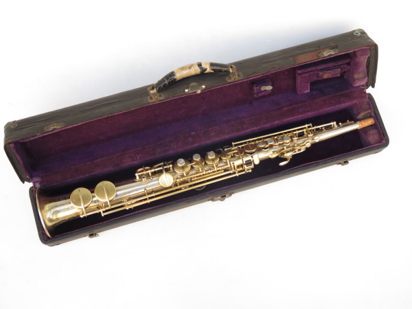 Saxophone soprano Martin handcraft plaqué or sablé gravé (17)