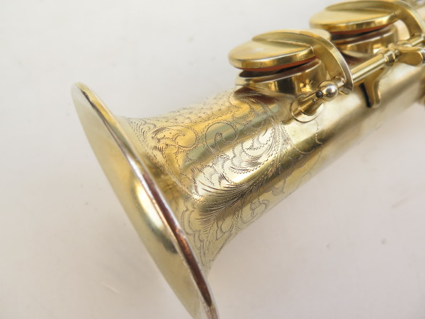 Saxophone soprano Martin handcraft plaqué or sablé gravé (5)