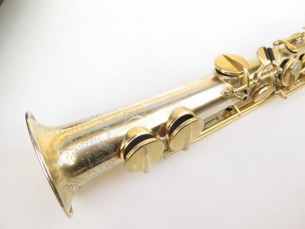 Saxophone soprano Martin handcraft plaqué or sablé gravé (7)
