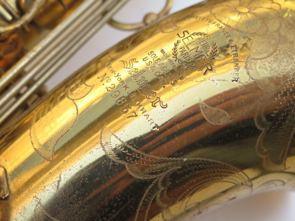 Saxophone ténor Selmer Balanced Action verni gravé (1)
