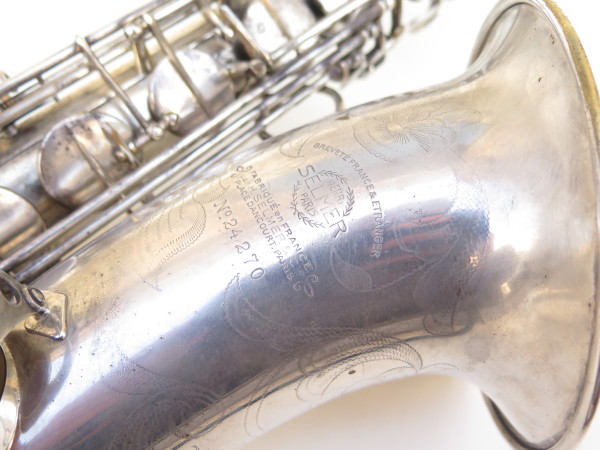 Saxophone ténor Selmer Balanced Action équilibré argenté gravé (9)