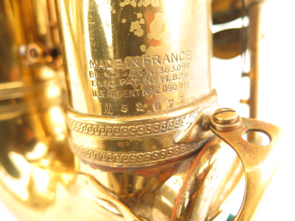 Saxophone alto Selmer Super Balanced Action verni gravé (12)