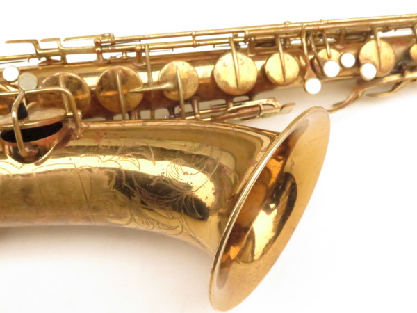 Saxophone tenor Pan American stencil Conn verni gravé (3)