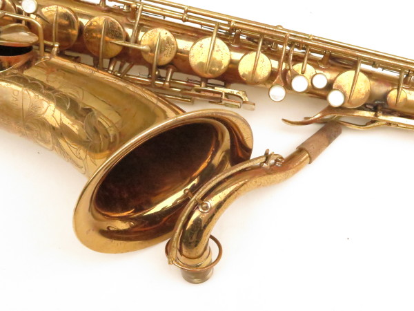 Saxophone tenor Pan American stencil Conn verni gravé (5)