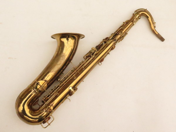 Saxophone tenor Pan American stencil Conn verni gravé (8)