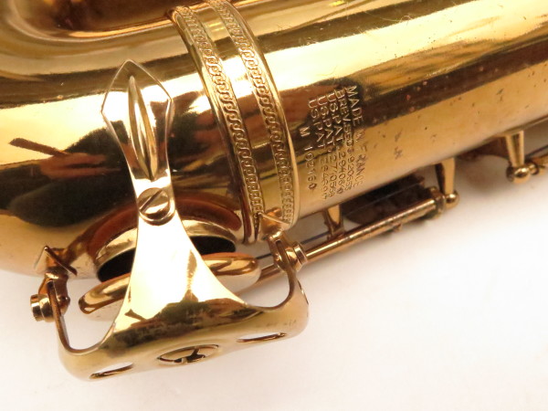 Saxophone ténor Selmer Mark 6 verni gravé us (16)