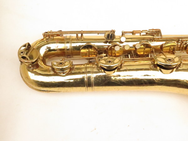 Saxophone baryton Selmer Mark 6 sib grave low Bb verni gravé (10)