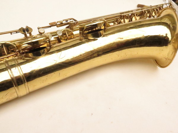 Saxophone baryton Selmer Mark 6 sib grave low Bb verni gravé (11)