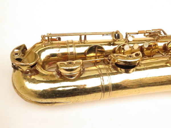 Saxophone baryton Selmer Mark 6 sib grave low Bb verni gravé (12)