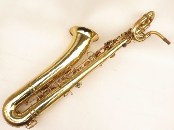 Saxophone baryton Selmer Mark 6 sib grave low Bb verni gravé (15)