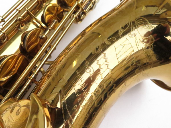 Saxophone ténor King Super 20 verni gravé bocal argent massif double emboitement (1)