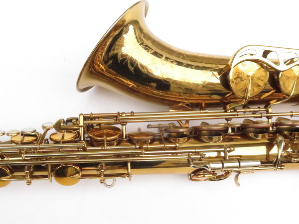 Saxophone ténor King Super 20 verni gravé bocal argent massif double emboitement (10)
