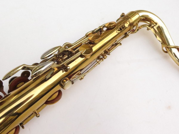 Saxophone ténor King Super 20 verni gravé bocal argent massif double emboitement (12)