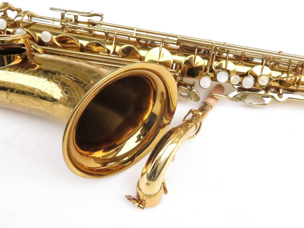 Saxophone ténor King Super 20 verni gravé bocal argent massif double emboitement (14)