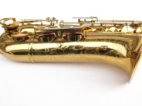 Saxophone ténor King Super 20 verni gravé bocal argent massif double emboitement (19)