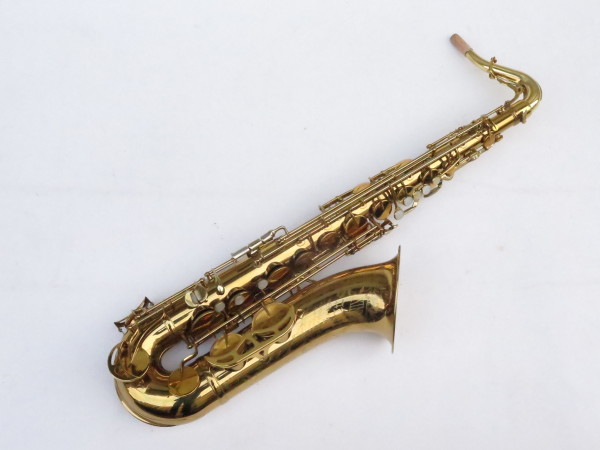 Saxophone ténor King Super 20 verni gravé bocal argent massif double emboitement (20)