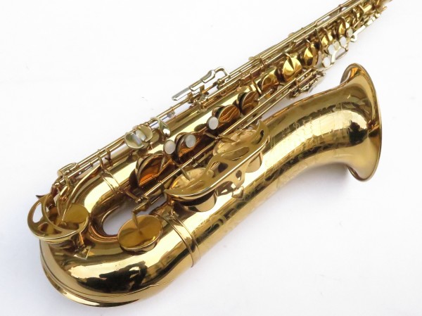 Saxophone ténor King Super 20 verni gravé bocal argent massif double emboitement (21)