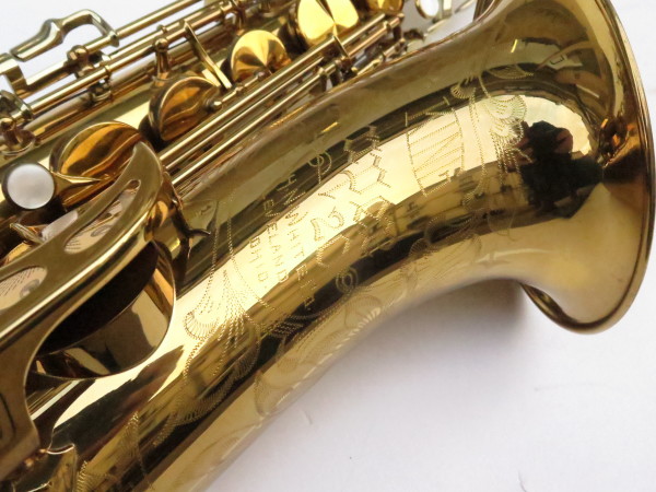 Saxophone ténor King Super 20 verni gravé bocal argent massif double emboitement (22)