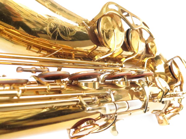 Saxophone ténor King Super 20 verni gravé bocal argent massif double emboitement (9)