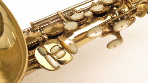 Saxophone alto King Super 20 twenty full pearl bocal argent massif verni gravé (1)