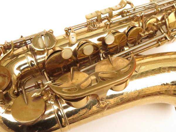 Saxophone alto King Super 20 twenty full pearl bocal argent massif verni gravé (16)