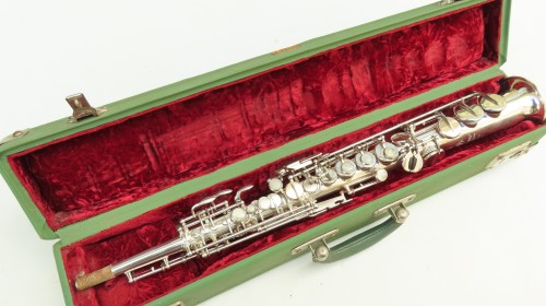 Saxophone soprano Selmer Mark 6 argenté (1)