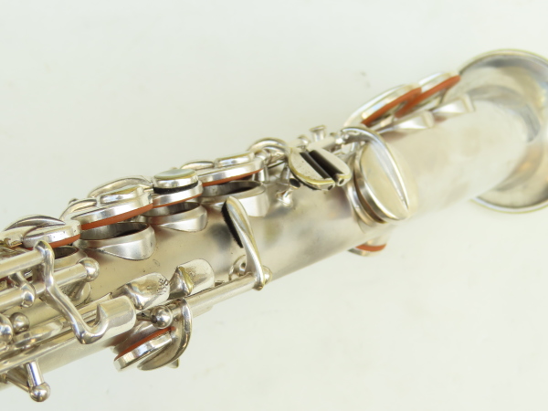 Saxophone soprano Wurlitzer stencil Martin argenté sablé (2)