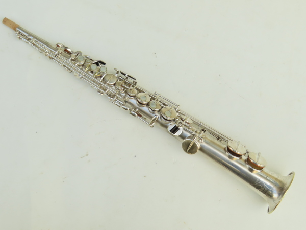 Saxophone soprano Wurlitzer stencil Martin argenté sablé (3)