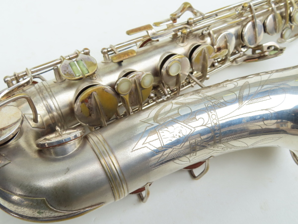 Saxophone alto Conn transitionnel argenté sablé ladyface (3)